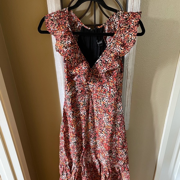 MINKPINK Dresses Minkpink Gabae Frill Midi Dress Size Poshmark